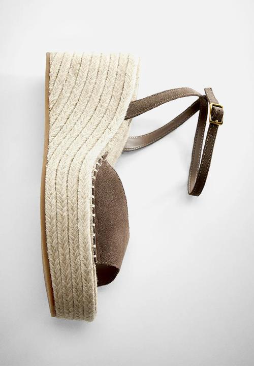 MANGO - Alex espadrille sandal - light beige