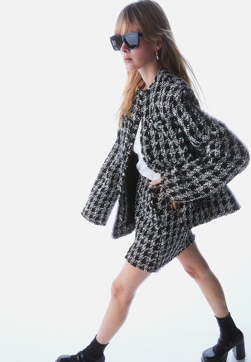 H&M - Bouclé skirt - black