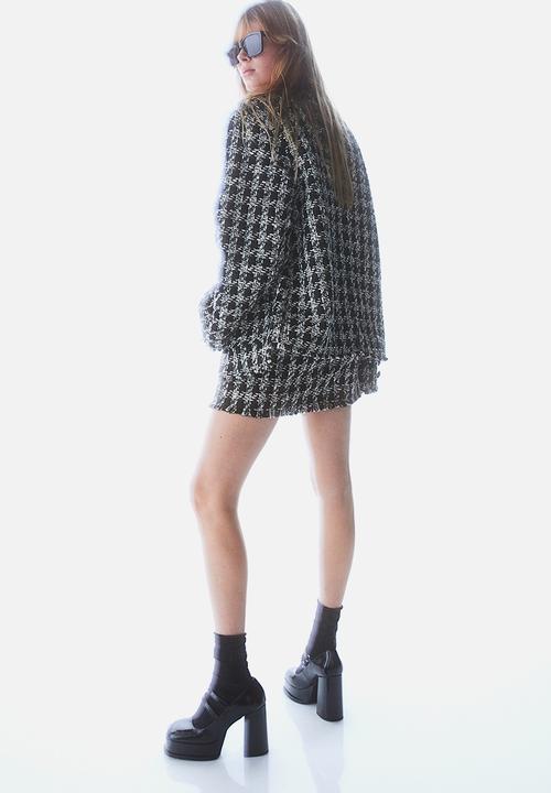 H&M - Bouclé skirt - black