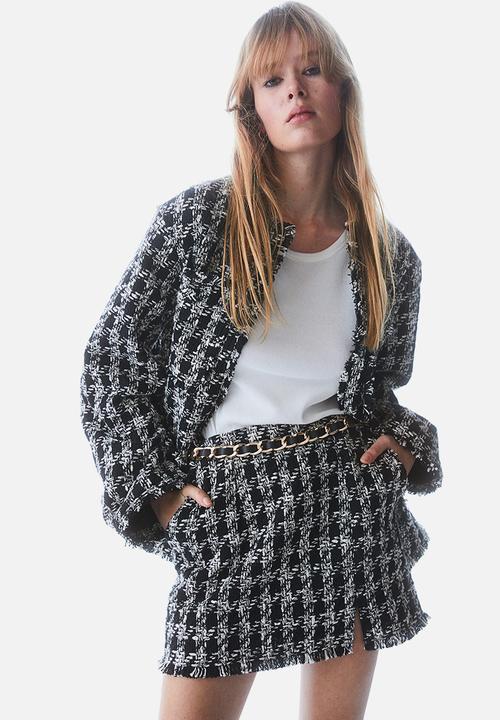 H&M - Bouclé skirt - black