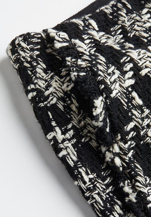 H&M - Bouclé skirt - black