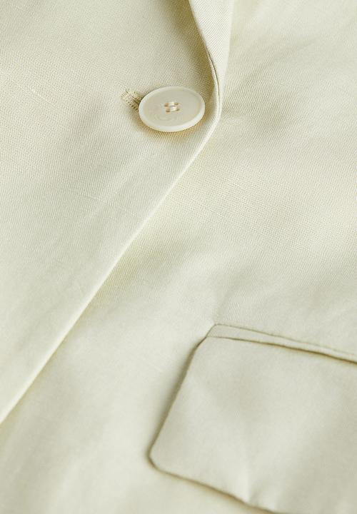 H&M - Double-breasted blazer - light green