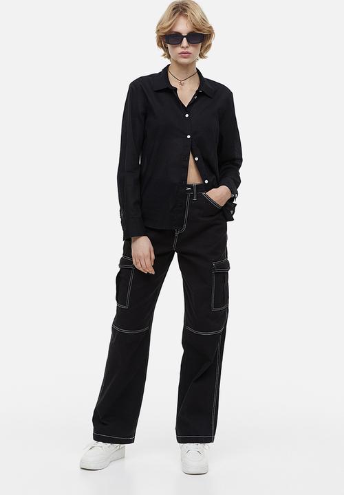 H&M - Cotton shirt - black