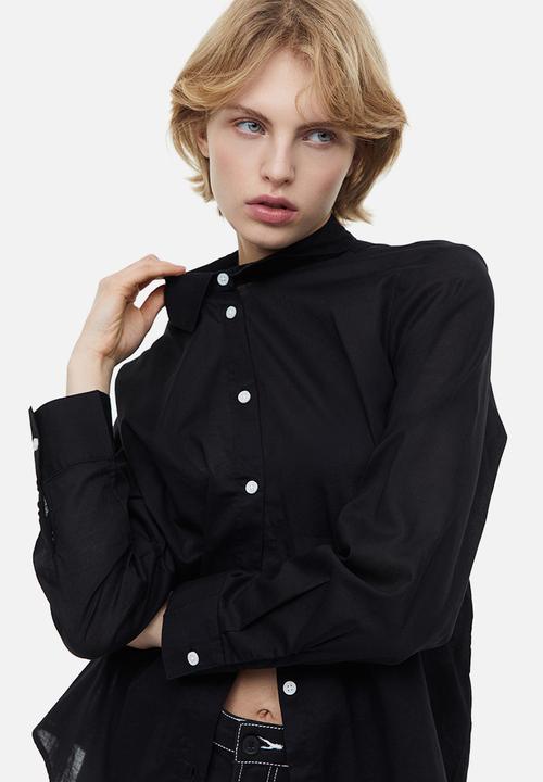 H&M - Cotton shirt - black
