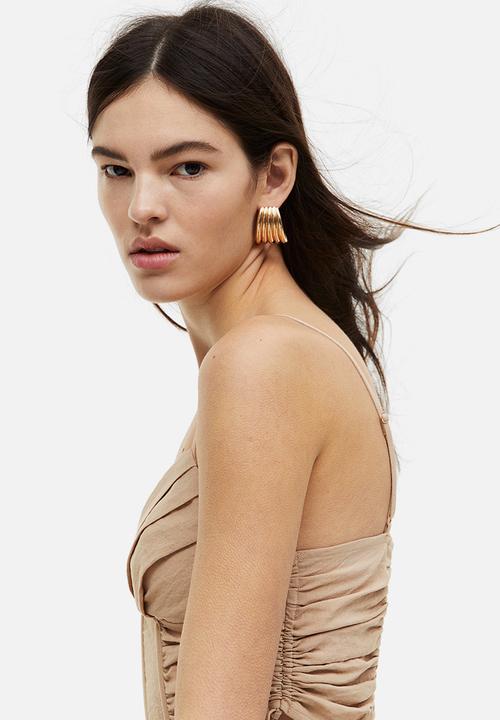 H&M - Cropped corset top - beige
