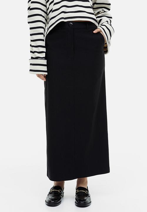 H&M - Column skirt - black