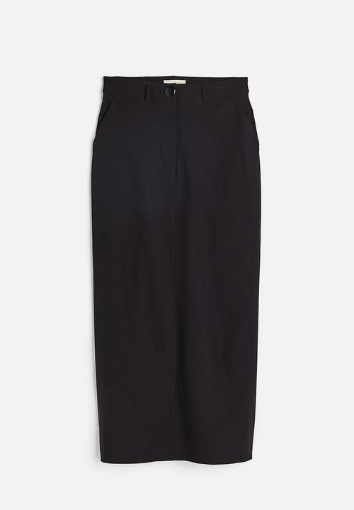 H&M - Column skirt - black