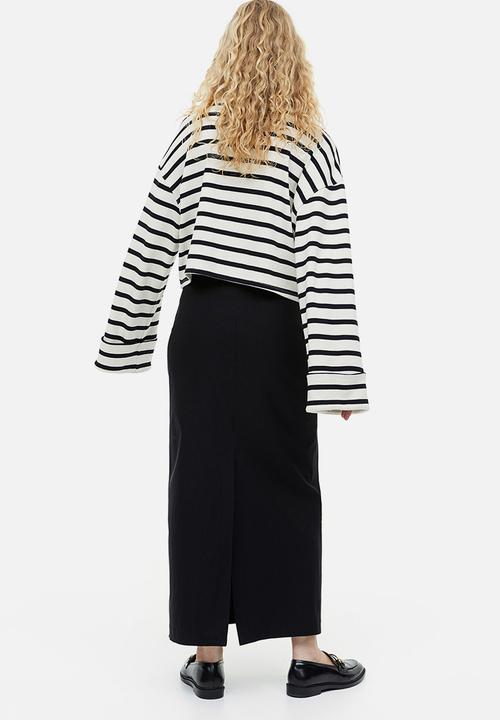 H&M - Column skirt - black