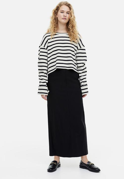 H&M - Column skirt - black