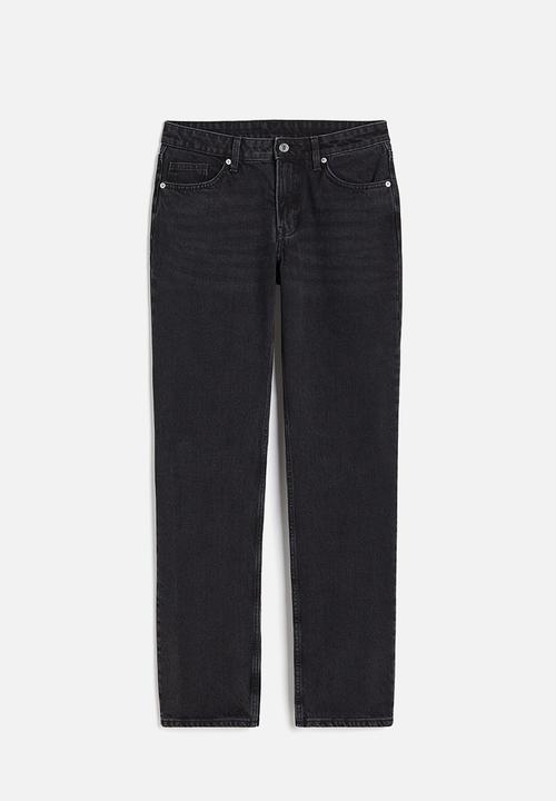 H&M - Curvy fit straight regular jeans - black