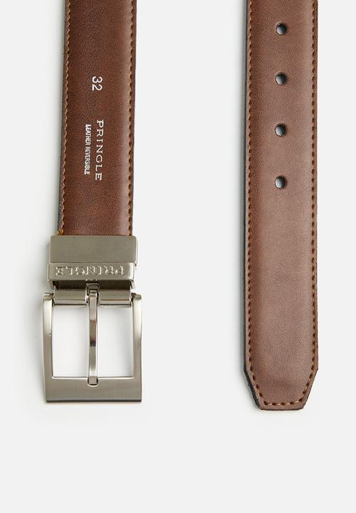 Pringle of Scotland - Craig 40mm belt - brown