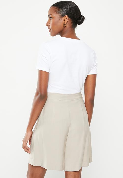 POLO - Kelly v-neck tee - white