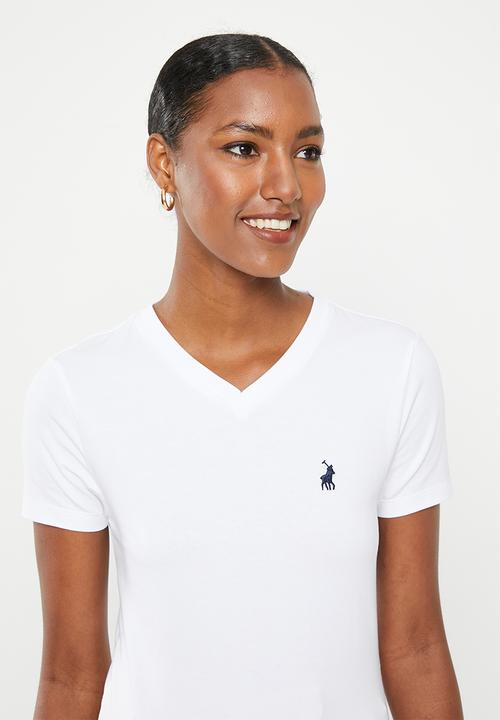 POLO - Kelly v-neck tee - white