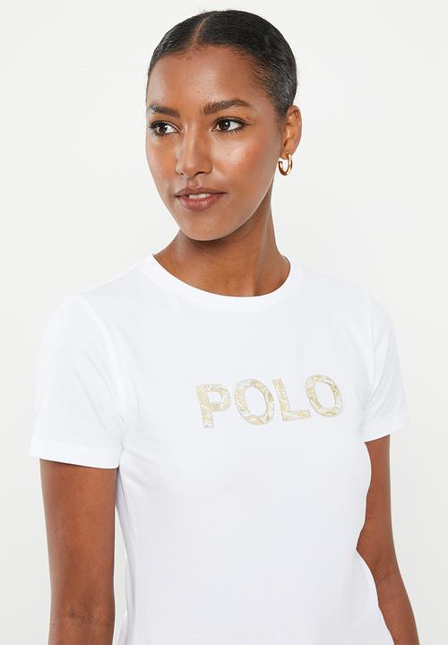 POLO - Zoe beaded embroidered tee - white