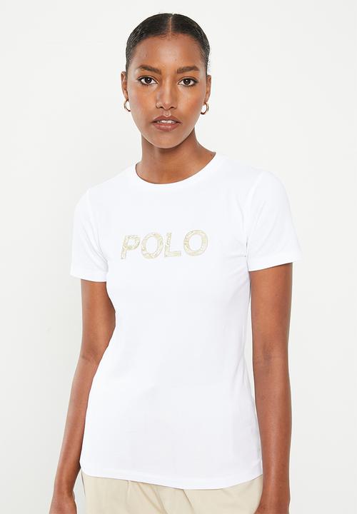 POLO - Zoe beaded embroidered tee - white