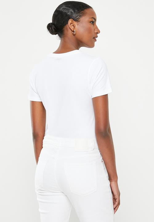 POLO - Sadie beaded tee - white