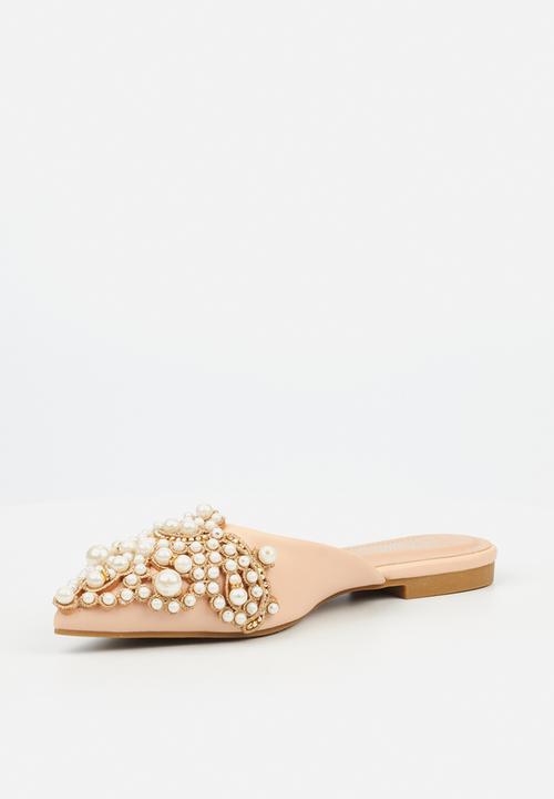 Miss Black - Clam 1 mule - pink