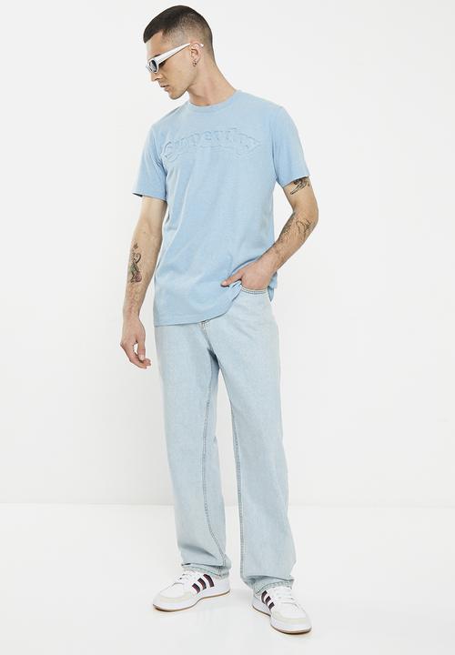 Superdry. - Vintage cooper class embs tee - stone blue marl