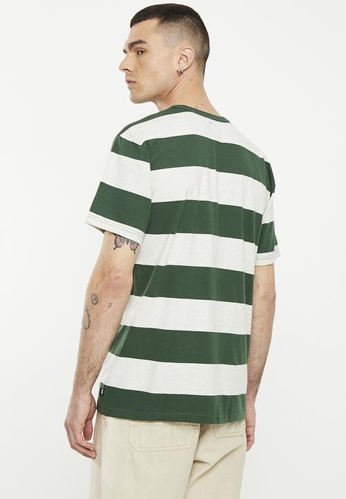 Vans - Comfycush stripe ss knit shirt - mountain view & oatmeal heather