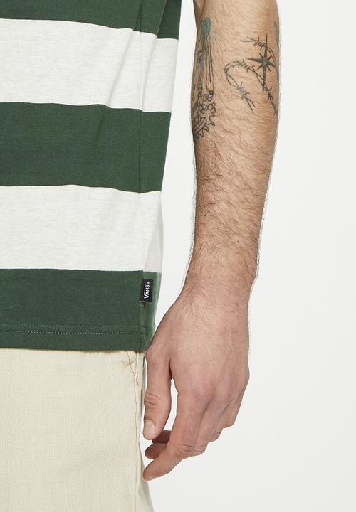 Vans - Comfycush stripe ss knit shirt - mountain view & oatmeal heather