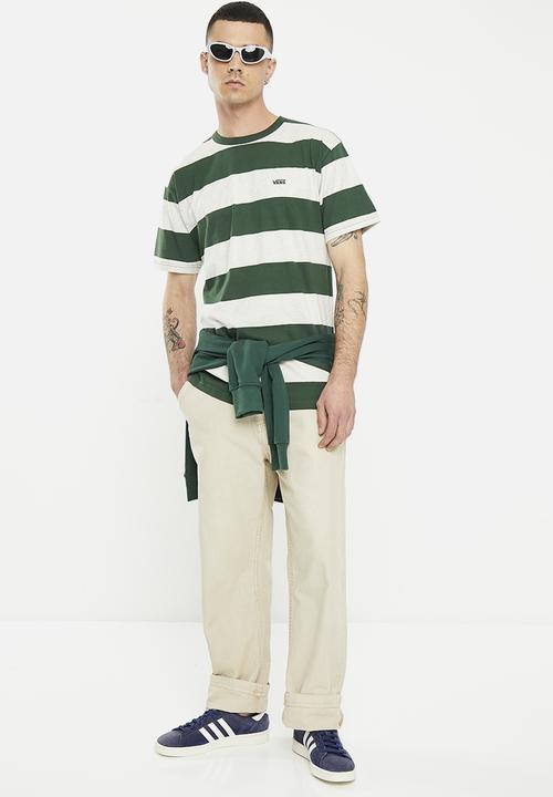 Vans - Comfycush stripe ss knit shirt - mountain view & oatmeal heather