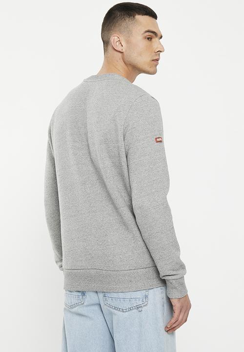 Superdry. - Vintage core logo classic crew - light grey true grit