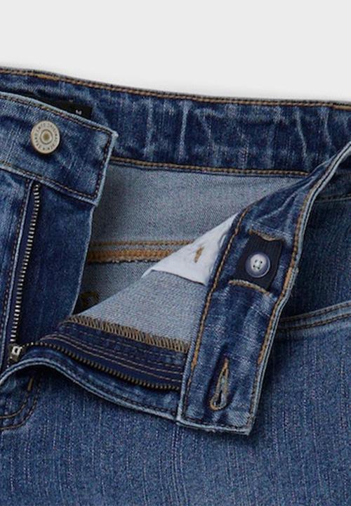 Name It - Nlmtris dnm dad straight pant - medium blue denim