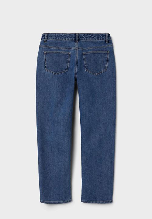 Name It - Nlmtris dnm dad straight pant - medium blue denim