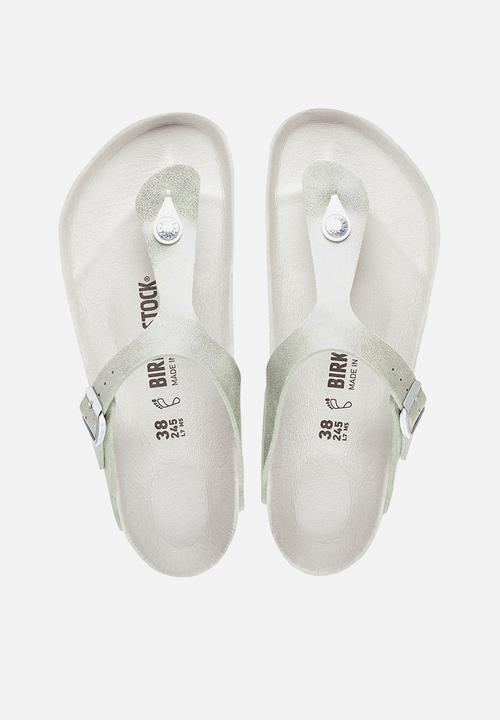 Birkenstock - Gizeh iridescent shine narrow - matcha