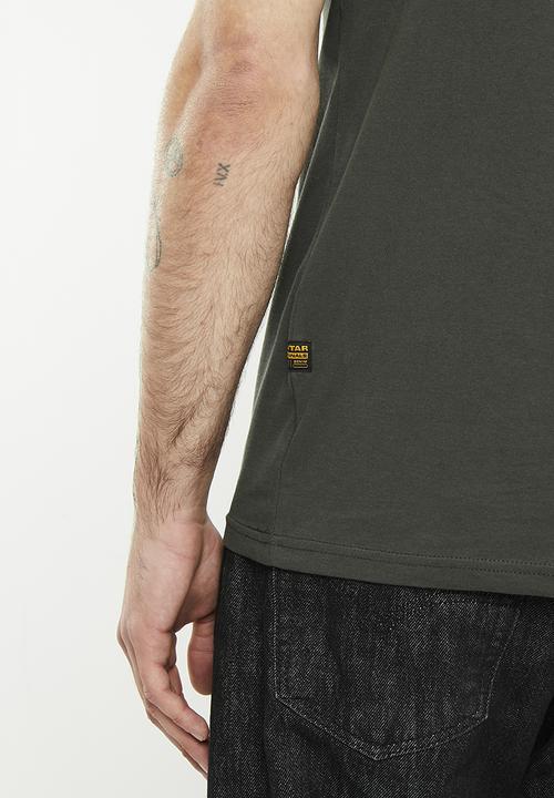 G-STAR - Raw. stripe graphic r t  short short - asfalt