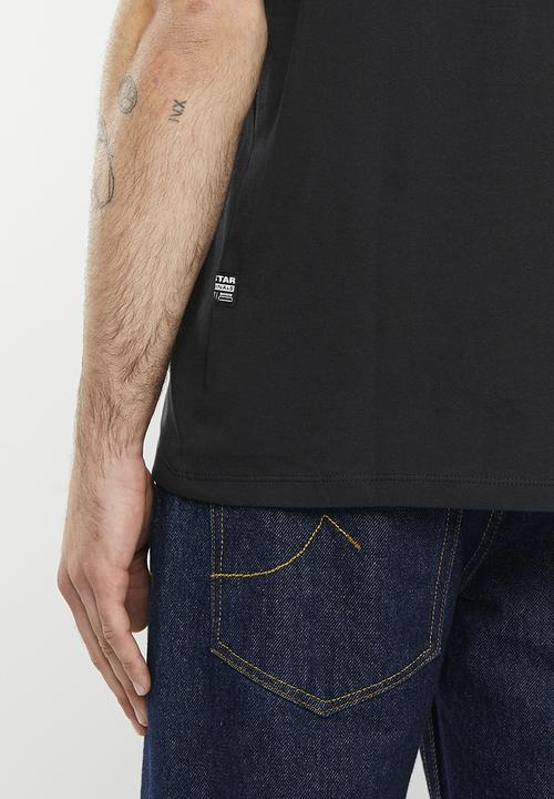 G-STAR - Running dog logo short sleeve - dk black