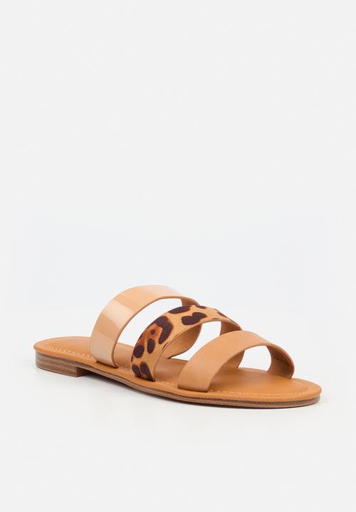 Miss Black - Siena 3 sandal - tan combo