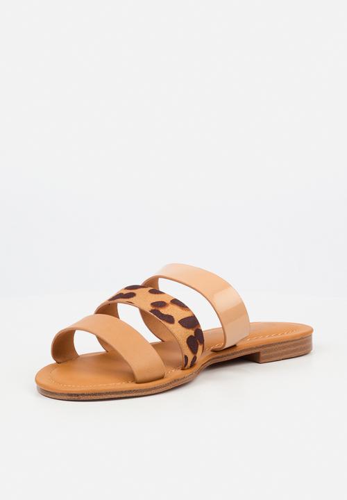 Miss Black - Siena 3 sandal - tan combo