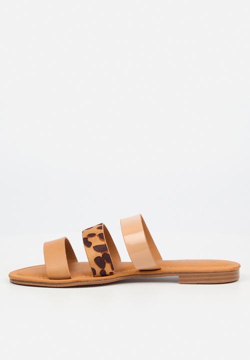 Miss Black - Siena 3 sandal - tan combo