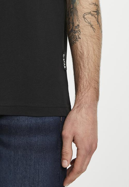 G-STAR - Dotted r t compact jersey o - dk black