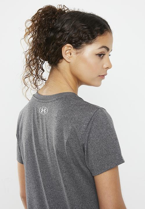 Under Armour - Tech ssv solid - carbon heather - metallic silver