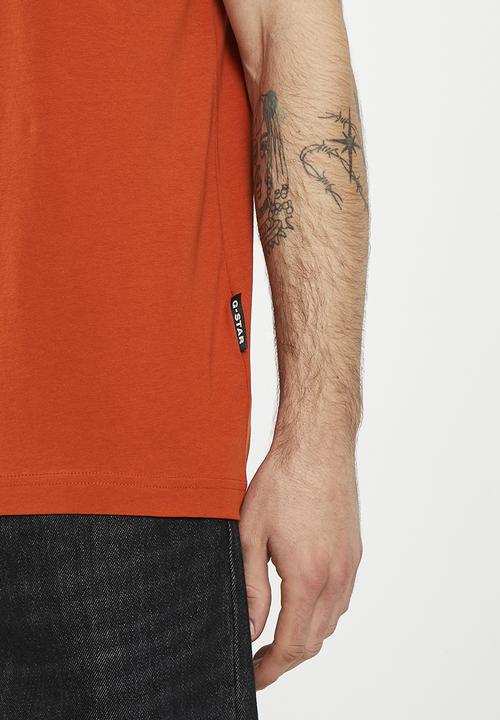 G-STAR - Dotted compact jersey - rooibos tea