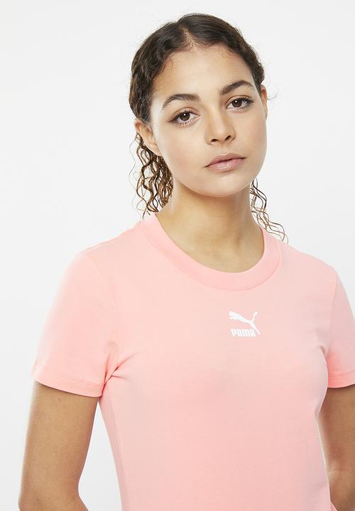 PUMA - Classics slim tee - peach smoothie