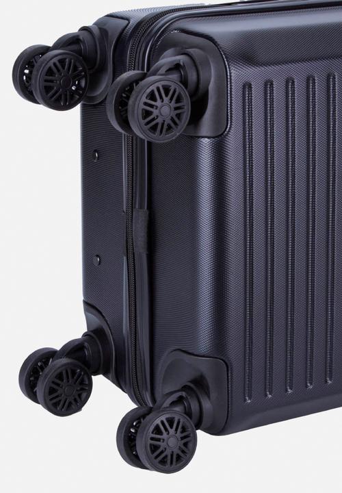 Voyager - Mahe 4 wheel carry on trolley case - black