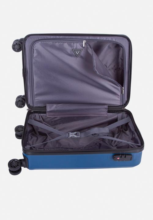 Voyager - Mahe 4 wheel carry on trolley case - navy blue