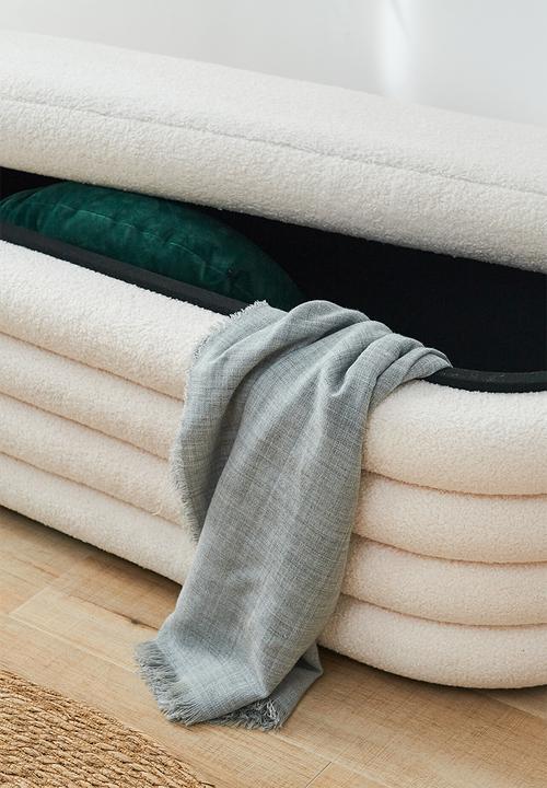 SF Collection - Parker storage ottoman - boucle