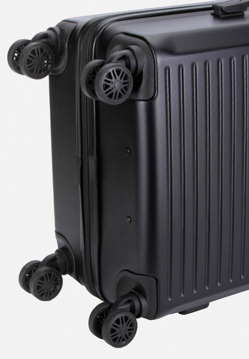 Voyager - Mahe 4 wheel trolley case - black