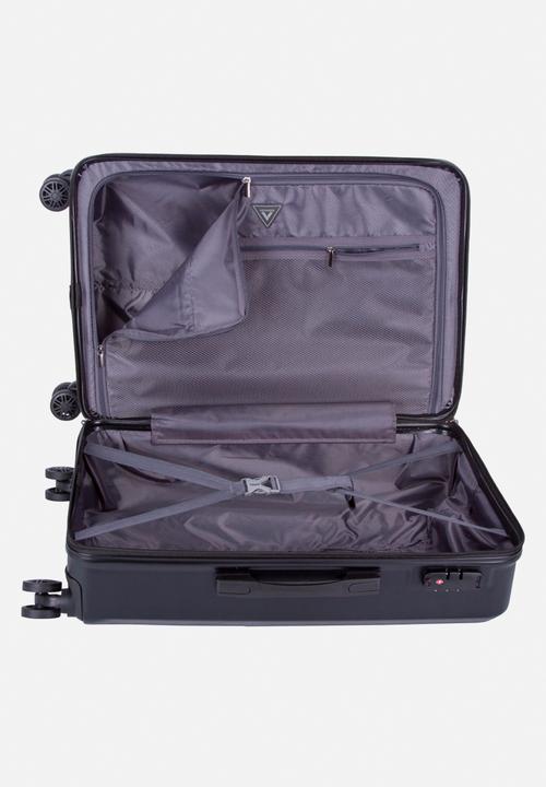 Voyager - Mahe 4 wheel trolley case - black