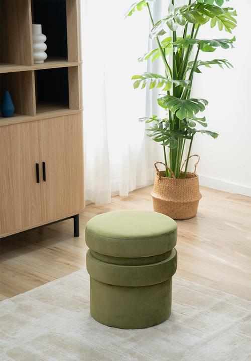 Sixth Floor - Odin ottoman - moss green