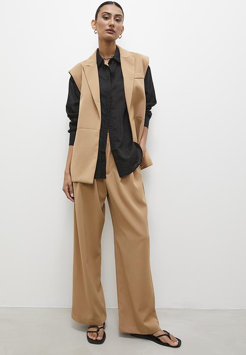 Superbalist - Sleeveless blazer - camel