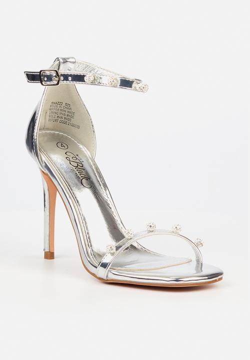 Miss Black - Snazz2 2 stiletto heel - silver