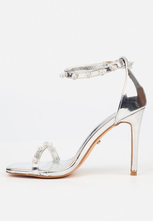 Miss Black - Snazz2 2 stiletto heel - silver