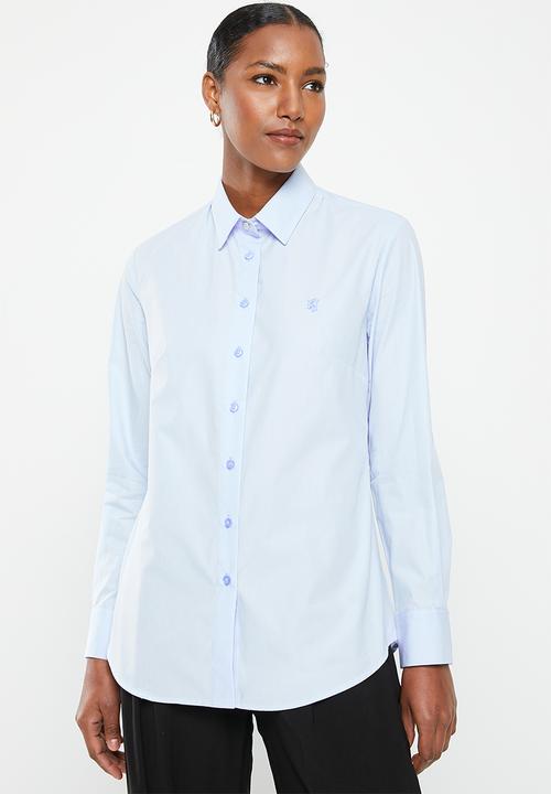 Pringle of Scotland - Pringle sapphire long sleeve shirt - blue