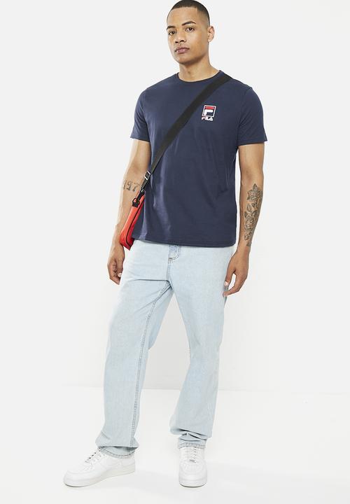 FILA - Small stacker T-shirt - fila blue