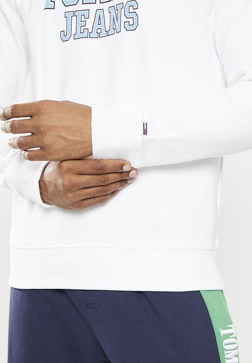 Tommy Hilfiger - Regular entry graphic crew - white 